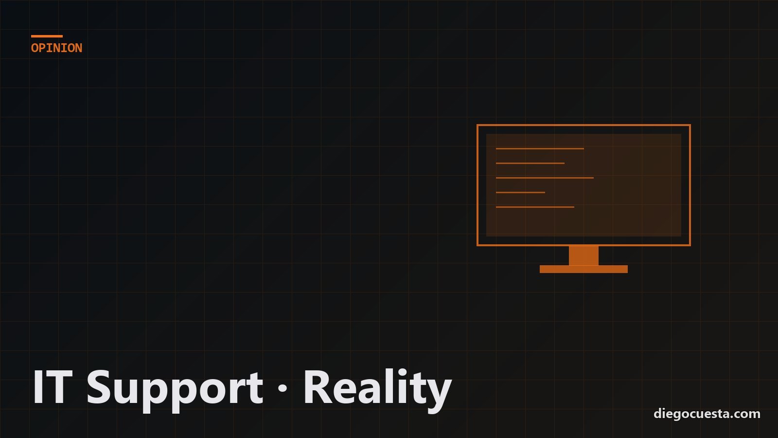 Percepción del soporte IT vs realidad